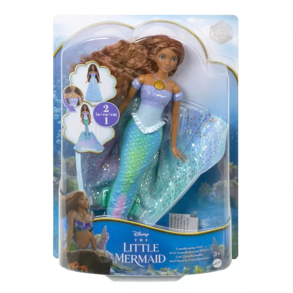 Mica Sirenă: Păpușă Ariel care se schimbă - mare