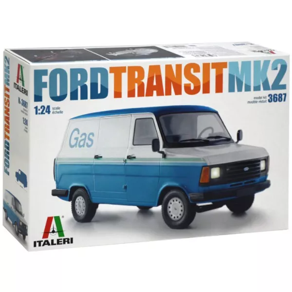 Italeri: Ford Transit MK2 autó makett, 1:24