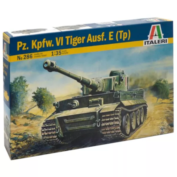 Italeri: Pz. Kpfw. VI Tiger Ausf. E (Tp) harckocsi makett, 1:35