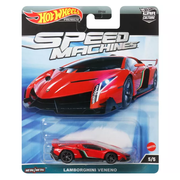 Hot Wheels: Speed Macines Lamborghini Veneno kisautó, 1:64
