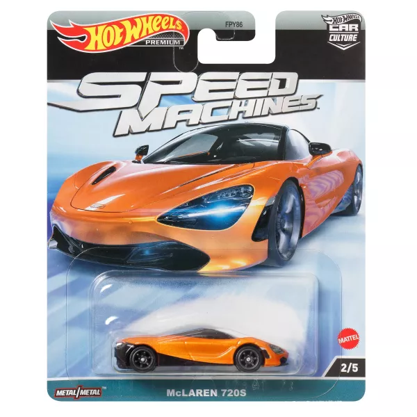Hot Wheels Car Culture: Mașinuță Speed Macines McLaren 720S - 1:64