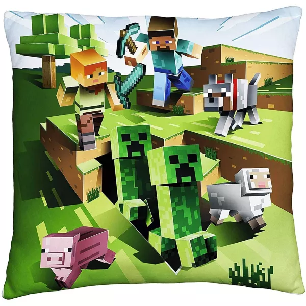 Minecraft: Kúszónövények harca díszpárna - 40 x 40 cm