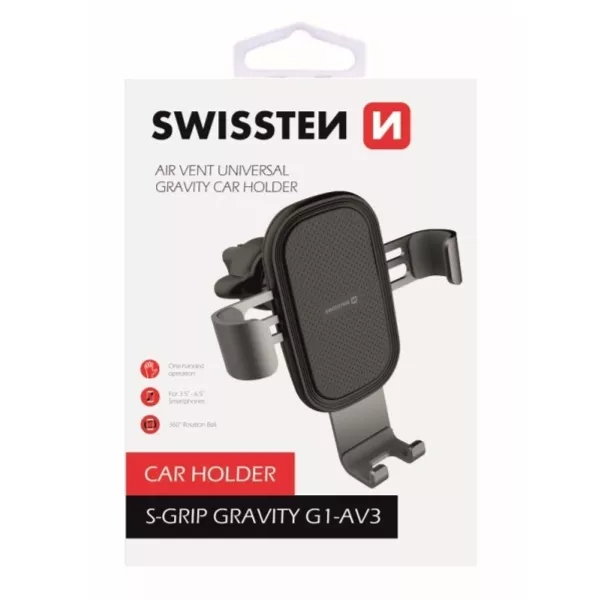 Swissten: Gravity autós tartó szellőzőrácsra