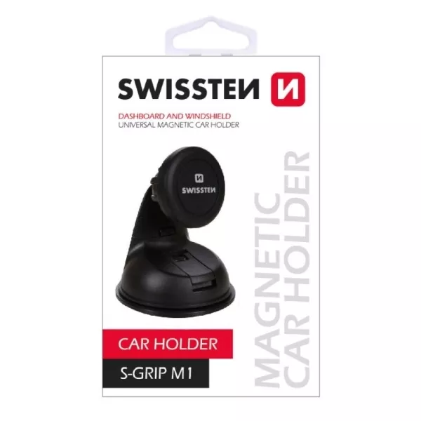 Swissten: Mágneses autós tartó műszerfalra, szélvédőre - Univerzális