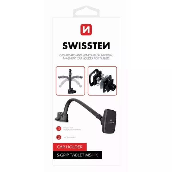 Swissten: Mágneses autós tartó műszerfalra, szélvédőre - 3,5