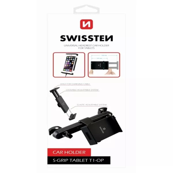 Swissten: Autós tablet tartó fejtámlára - 3,5