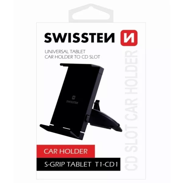 Swissten: CD nyílásba illeszthető autós tablet tartó - 3,5