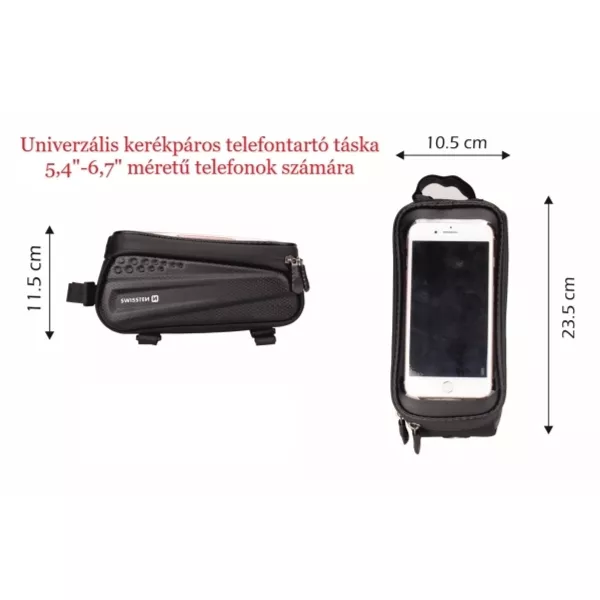 Swissten: Suport impermeabil de telefon pentru biciclete - XXL