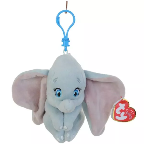 TY Beanie Babies: Dumbo din pluș cu sunet - 8 cm