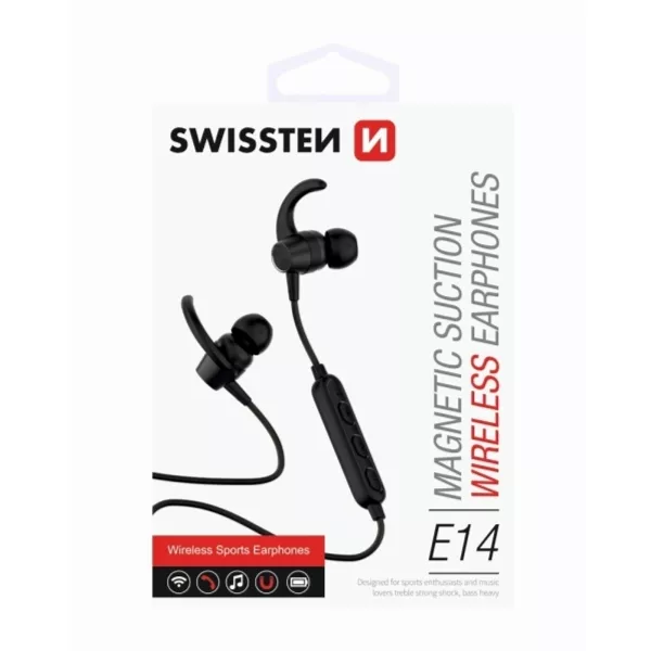Swissten: Active bluetooth fülhallgató - fekete