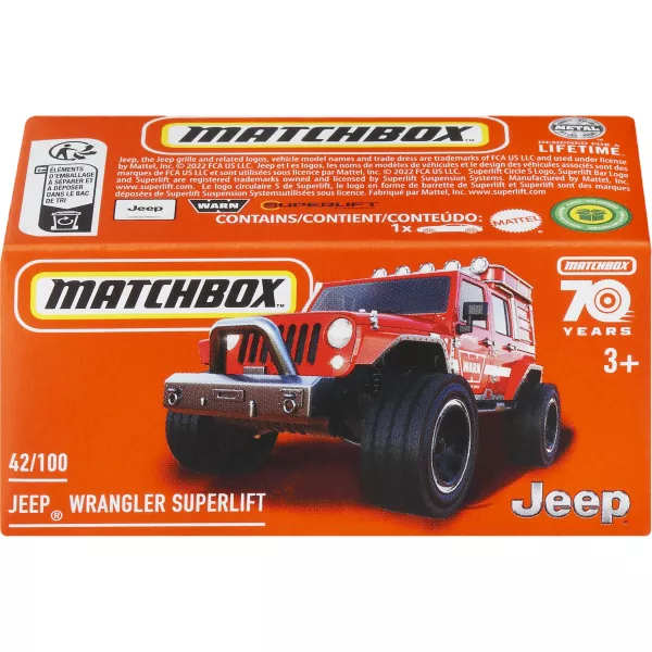 Matchbox: Jeep Wrangler Superlift kisautó