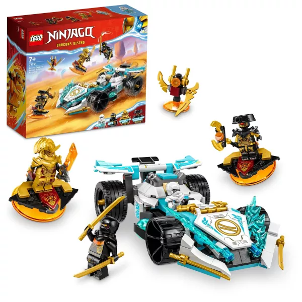 LEGO® NINJAGO® Mașina de curse Spinjitzu a lui Zane cu puterea dragonului