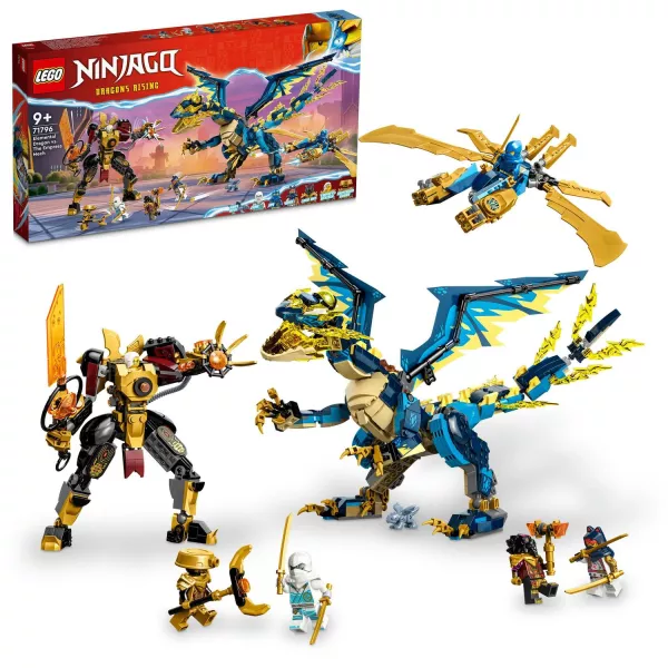 LEGO® NINJAGO®: Dragonul stihie vs. robotul împărătesei 71796
