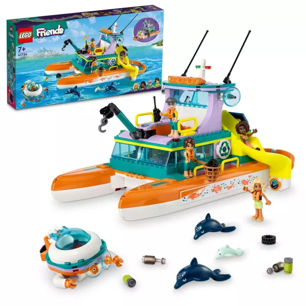 LEGO® Friends: Barcă de salvare pe mare 41734