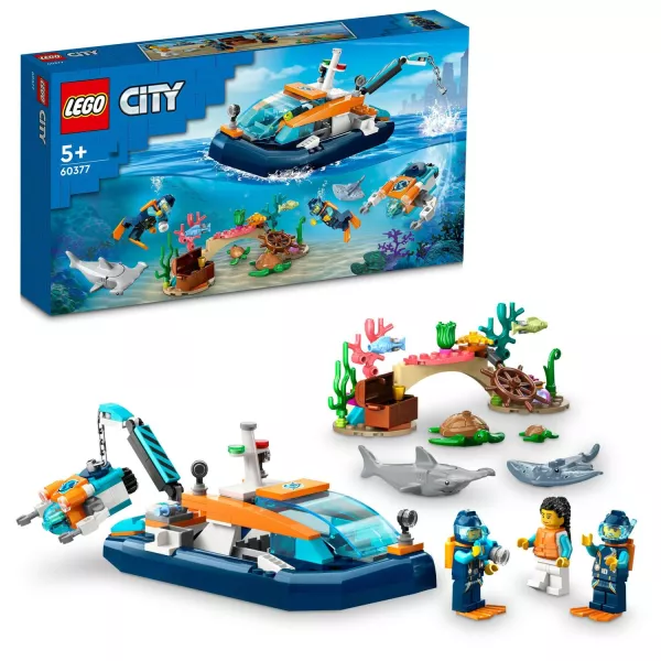 LEGO® City: Barcă pentru scufundări de explorare 60377