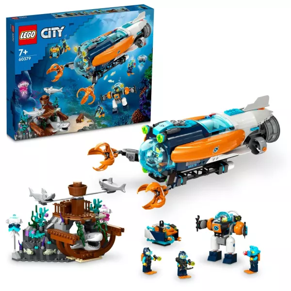 LEGO® City: Submarin de explorare la mare adâncime 60379