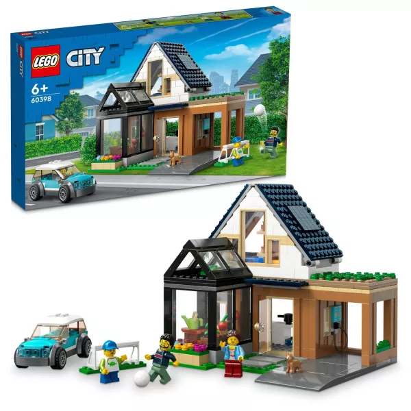 LEGO® City: Casă de familie și mașină electrică