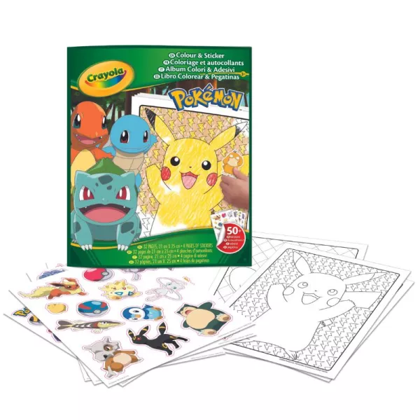 Crayola Color & Sticker: Pokémon foglalkoztató