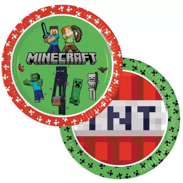Procos Minecraft: Papīra šķīvju komplekts -