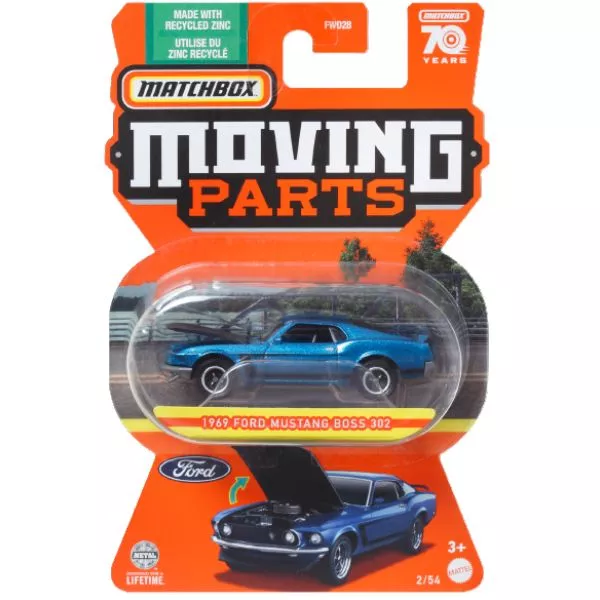 Matchbox Moving Parts: 1969 Ford Mustang Boss 302 mașinuță - Tulli.ro