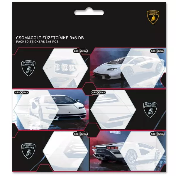 Ars Una: Lamborghini etichete caiet- 18 buc
