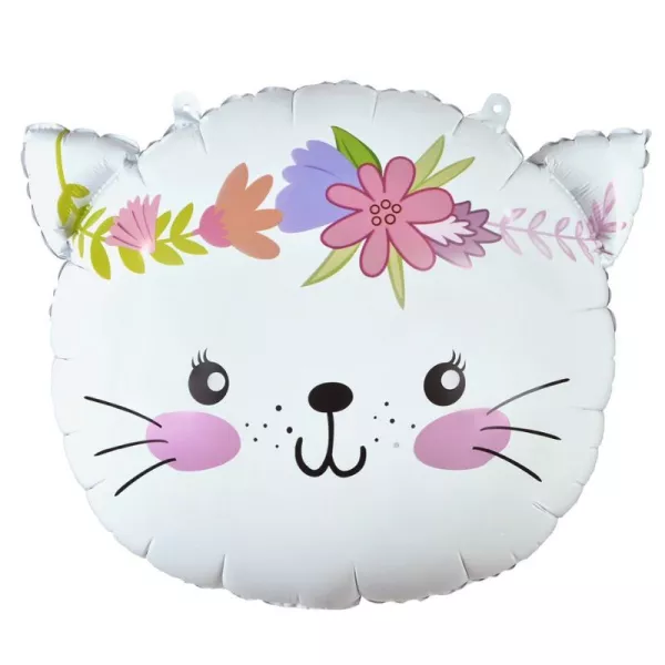 Balon din folie în formă de pisică - 44x35 cm