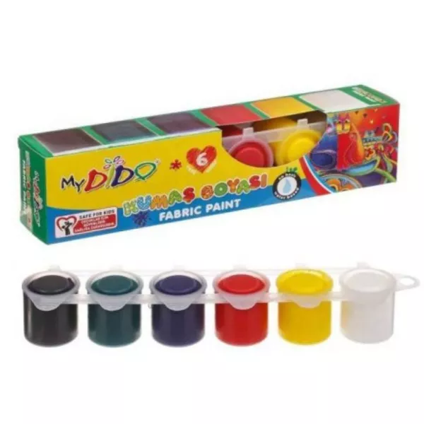 MyDido: set de vopsea pentru textile - 6x22 ml