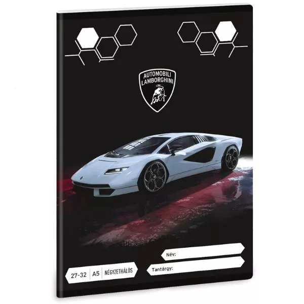 Ars Una: Lamborghini caiet cu pătrățele A5, clasa 4