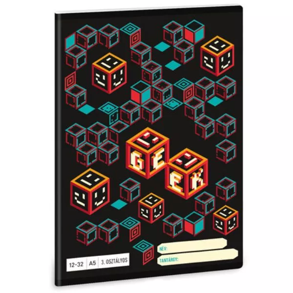 Ars Una: Geek caiet cu linii - A5, clasa 3
