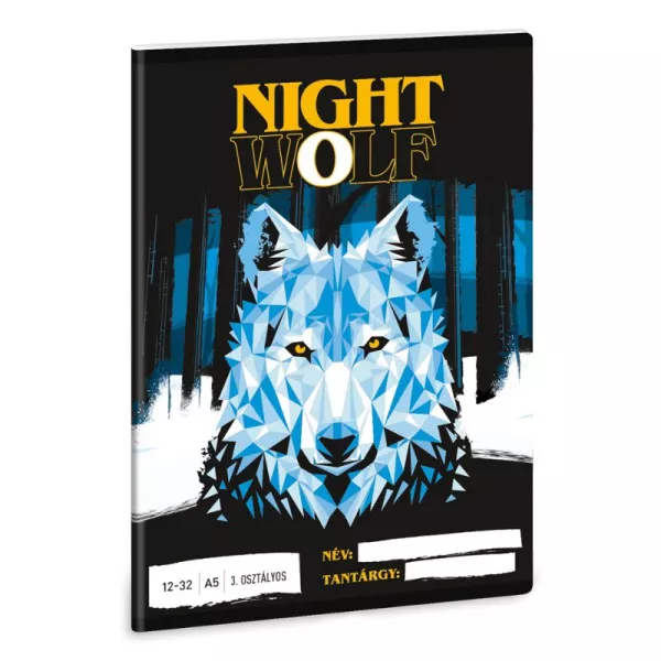 Ars Una: Nightwolf vonalas füzet - A5, 3. osztályos