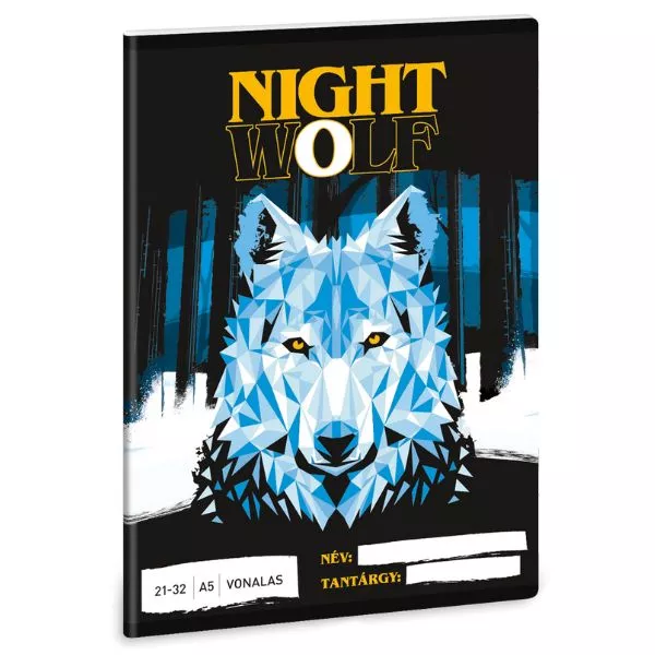 Ars Una: Nightwolf vonalas füzet - A5, 4. osztálytól