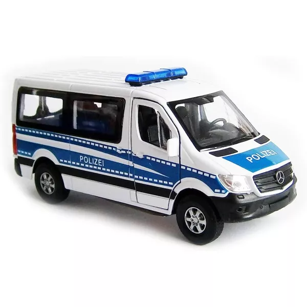 Welly CityDuty: Mercedes-Benz Sprinter Polizei kisautó, 1:34