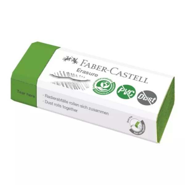 Faber-Castell: radieră - verde