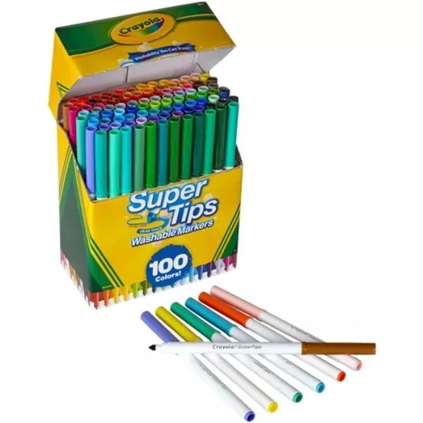 Crayola: SuperTips kimosható filctoll készlet - 100 db-os akciós termékkép 1