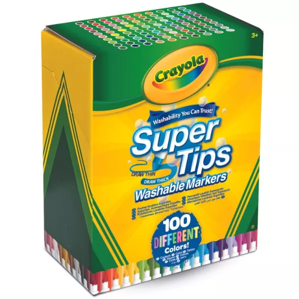 Crayola: SuperTips set de markere lavabile - 100 buc