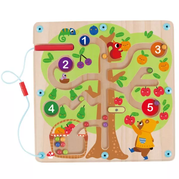Tooky Toy: Gyümölcsszüret mágneses ügyességi játék