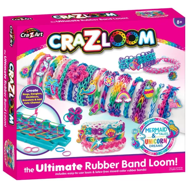 Cra-Z-Art: Kit de Pulseiras de Borracha - Sereias e Unicórnios
