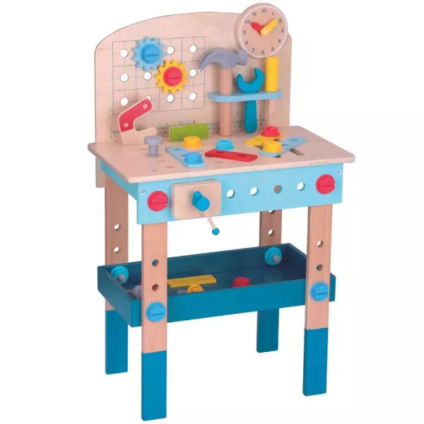 Tooky Toy: Set de joacă bancă de lucru cu unelte