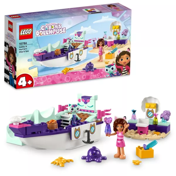 Lego® Gabi babaháza: Gabi és Szirénke hajója és szépségszalonja 10786