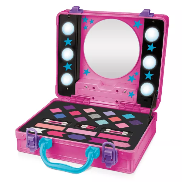 Shimmer 'n Sparkle: valiză de make - up cu oglindă și lumini
