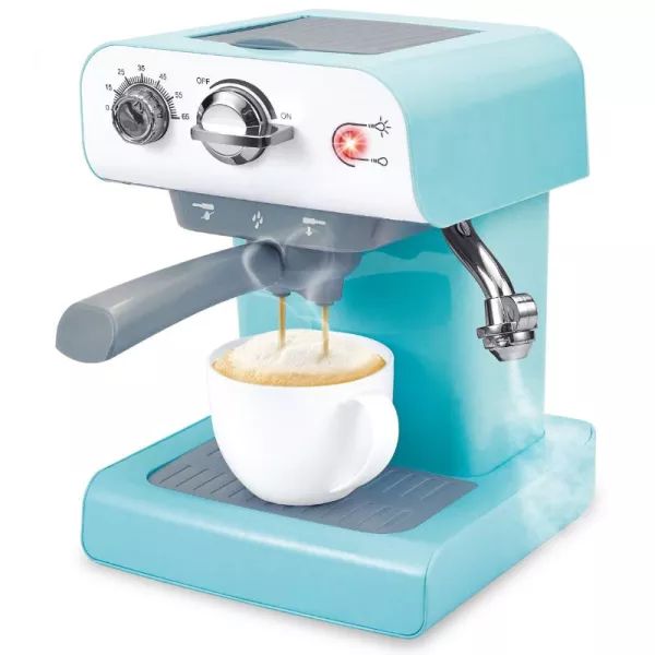 Mini kávéfőző gőzfunkcióval  26,5 cm, türkiz