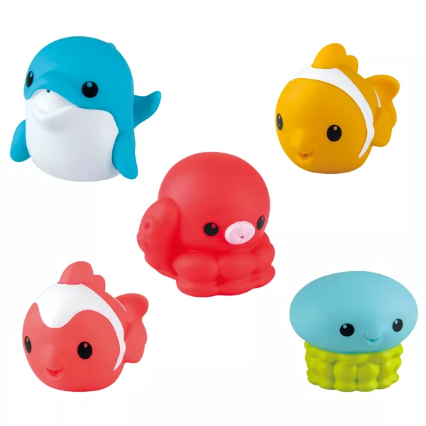 Playgo: Animale marine moi care stropesc apa - 5 buc, diferite