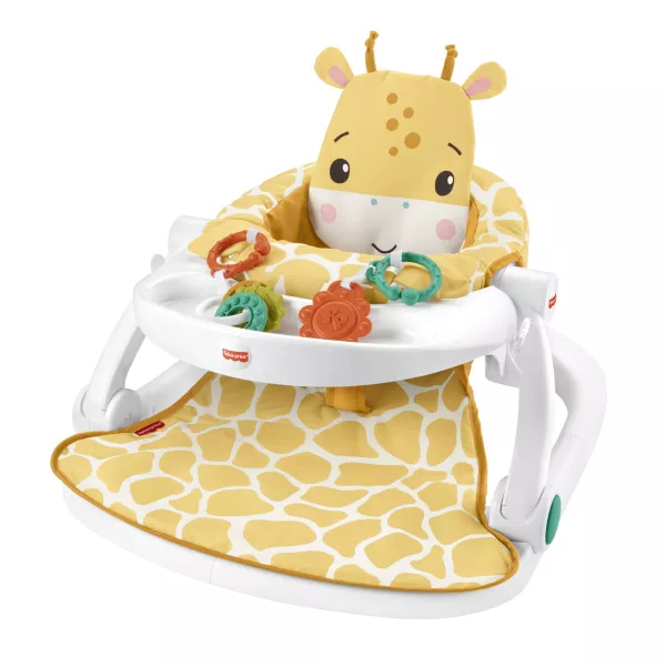 Fisher-Price: scaun de masă cu model girafă
