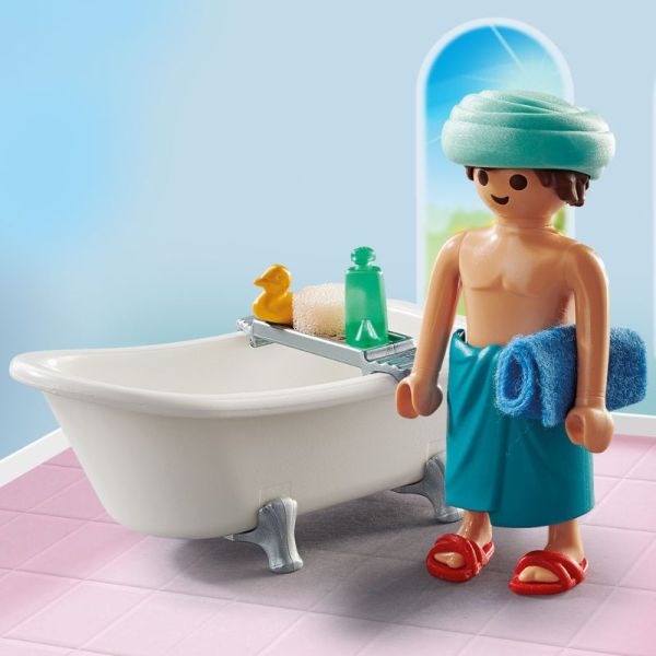 PLAYMOBIL Special Plus - Man In The Bathtub Figure, Multicolored Toy For Creative Play