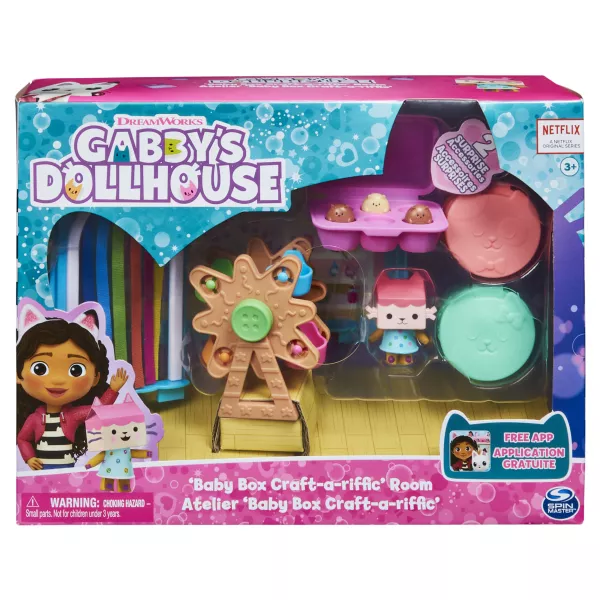 Gabby's Dollhouse: set de joacă cameră Deluxe - camera Baby Box