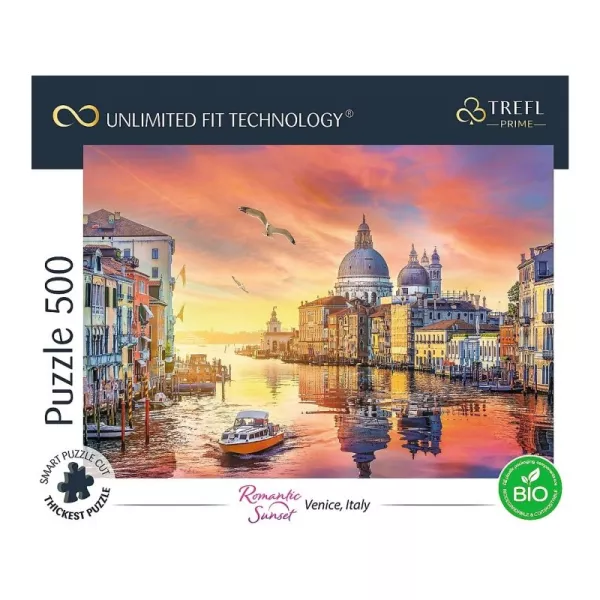 Trefl Prime: Italia, Veneția puzzle - 500 piese