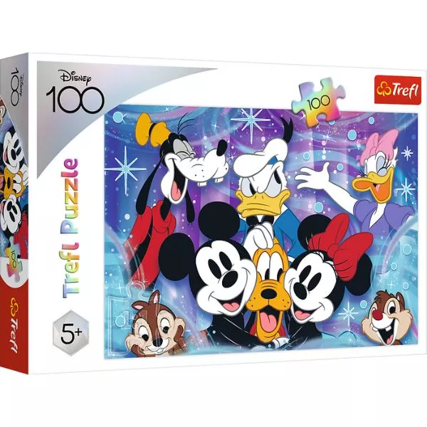 Trefl: Disney 100. évforduló, Vidámság puzzle - 100 darabos