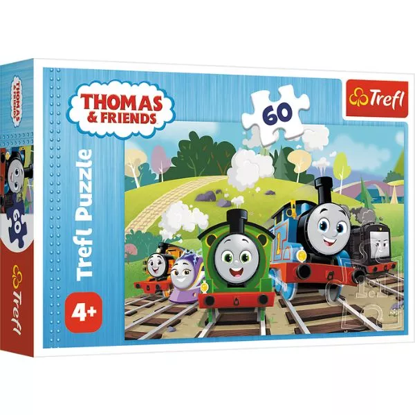 Trefl: Thomas és barátai - Vonatok XXL puzzle - 60 darabos