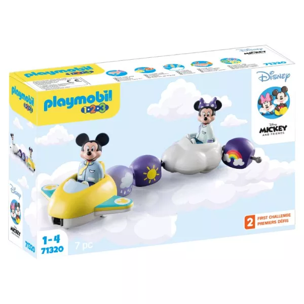 Playmobil 1.2.3: Disney- Mickey și Minnie cu avion 71320