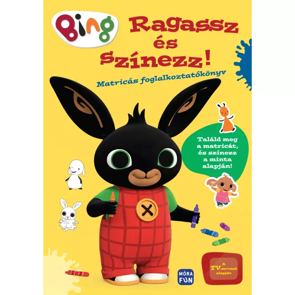 Bing: colorea y pega - libro para colorear con pegatinas